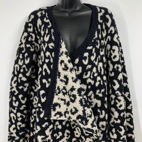 Ugg Women's Phoebe‎ Wrap Leopard Open Front Long Sleeve Cardigan Size S - Picture 6 of 14